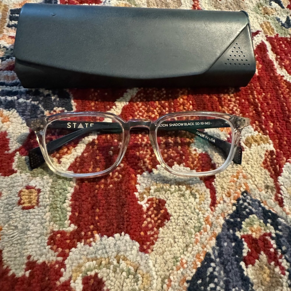 STATE Eyeglasses Prescription Clear And Black Frames Unisex